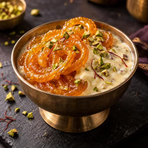 Jalebi with Rabdi